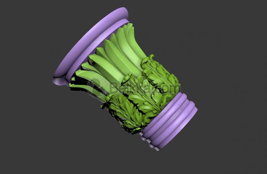3d cnc model капитель скачать 3д модель